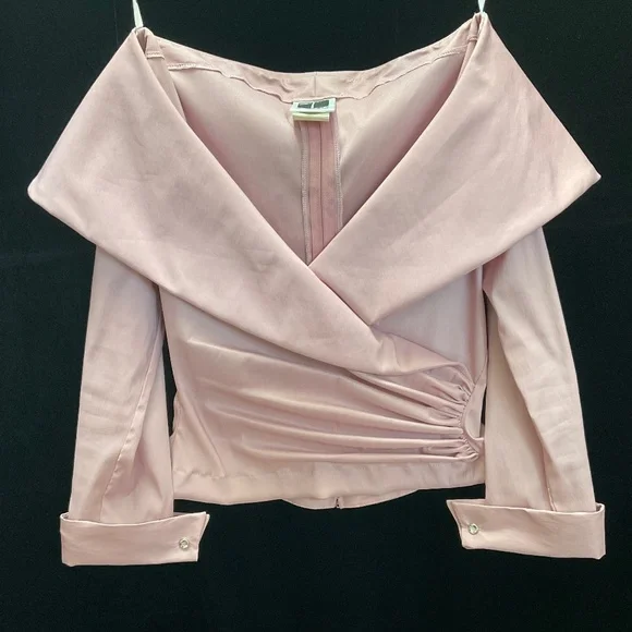 Tadashi Dusty Rose designer blouse - Picture 7 of 14